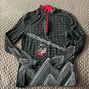 Krimson Klover Red and White Top